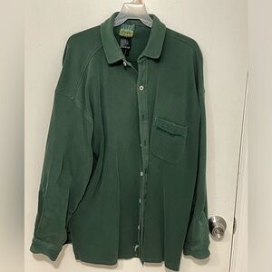 Burton Forest Green Casual Button Down Shirt